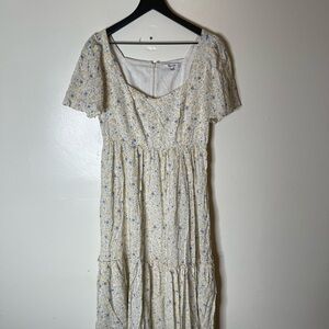 Madewell Flutter Sleeve Maxi Dress Size 2 Womens